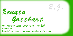 renato gotthart business card