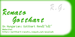renato gotthart business card